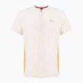 Tricou de alergare pentru bărbați Under Armour Trail Run Zip stone/noble gold/reflective