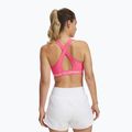 Sutien de antrenament Under Armour Crossback Mid super pink/white 2