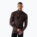Bluză termică pentru bărbați Smartwool Classic Thermal Merino Base Layer 1/4 Zip Boxed culoarea nurcă schimbare