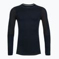 Bluză termică pentru bărbați Smartwool Intraknit Thermal Merino Baselayer Colorblock Crew deep navy/charcoal