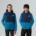 Bluză fleece pentru copii The North Face Teen Glacier Full Zip Hoodie dusk blue/summit navy 3