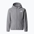 Bluză fleece pentru copii The North Face Teen Glacier Full Zip Hoodie mid grey heather