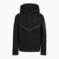 Bluză pentru copii Nike Sportswear Tech Fleece Full Zip black/black/black 7