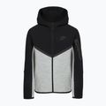 Bluză pentru copii Nike Sportswear Tech Fleece Full Zip dark grey heather/black/black/black 9
