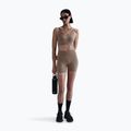 Sutien de antrenament Nike Alate Medium Support Longline mink brown/white 2