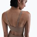 Sutien de antrenament Nike Alate Medium Support Longline mink brown/white 5