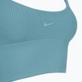Sutien de antrenament Nike Zenvy Rib Light Support smokey blue/white 3