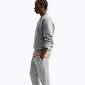 Pantaloni pentru bărbați Nike Club Cuffed Brushed dark grey heather/light smoke grey/white 4