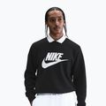 Bluză pentru bărbați Nike Sportswear Club Graphic Fleece Crew black/white