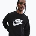 Bluză pentru bărbați Nike Sportswear Club Graphic Fleece Crew black/white 4