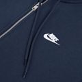 Hanorac pentru bărbați Nike Club Full Zip Hoodie obsidian/obsidian/white 8