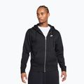 Bluză pentru bărbați Nike Club Full Zip Hoodie black/black/white