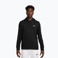Bluză pentru bărbați Nike Sportswear Club Knit Pullover Hoodie black/black/white