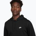 Bluză pentru bărbați Nike Sportswear Club Knit Pullover Hoodie black/black/white 3