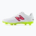 Încălțăminte de fotbal pentru bărbați New Balance 442's Academy V2 FG white/lime 10