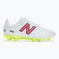 Încălțăminte de fotbal pentru bărbați New Balance 442's Academy V2 FG white/lime 2