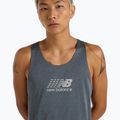 Tricou de alergare New Balance Athletics Reflective graphite pentru bărbați 4