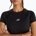 Femeii New Balance Seasonal Jacquard negru T-shirt 4