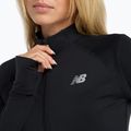 Tricou de alergare New Balance Harmony Half Zip negru pentru femei 4