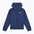 Bluză pentru copii New Balance Brush Back Small Logo Full Zip Hoodie nb navy