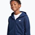 Bluză pentru copii New Balance French Terry Small Logo Full Zip Hoodie nb navy 5