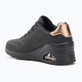 Încălțăminte pentru femei SKECHERS Uno Wedge Hi Steps black/rose gold 3