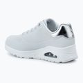 Încălțăminte pentru femei SKECHERS Uno Shimmer Away white/silver 3