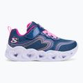 Încălțăminte pentru copii SKECHERS Heart Lights Retro Hearts navy leather/multi trim 2