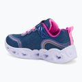 Încălțăminte pentru copii SKECHERS Heart Lights Retro Hearts navy leather/multi trim 3