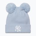 Căciulă de iarnă pentru femei New Era Wmns Double Pom Nyy pastel blue