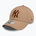 Șapcă pentru femei New Era Metallic 9FORTY New York Yankees beige 2