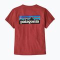 Tricou pentru femei Patagonia P-6 Logo Responsibili-Tee potters red 4