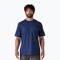 Tricou pentru bărbați Patagonia Boardshort Logo Pocket Responsibili clement blue