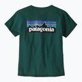 Tricou pentru femei Patagonia P-6 Logo Responsibili-Tee cascade green 4
