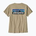 Tricou pentru femei Patagonia P-6 Logo Responsibili-Tee pumice 2