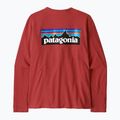 Longsleeve pentru femei Patagonia P-6 Logo Responsibili-Tee potters red 2