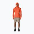 Bluză pentru bărbați Patagonia Capilene Cool Sun Hoody coal orange/light coal orange x-dye 2