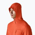 Bluză pentru bărbați Patagonia Capilene Cool Sun Hoody coal orange/light coal orange x-dye 5