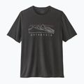 Tricou pentru bărbați Patagonia Cap Cool Trail Stratapeaks ink black