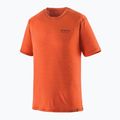 Tricou pentru bărbați Patagonia Cap Cool Merino Blend Graphic Shirt heritage header/coal orange 5