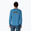 Longsleeve pentru bărbați Patagonia Capilene Cool Daily - Boardshort Logo shore blue/light shore blue x-dye 3