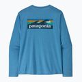 Longsleeve pentru bărbați Patagonia Capilene Cool Daily - Boardshort Logo shore blue/light shore blue x-dye 5