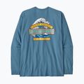 Bluză cu mânecă lungă de trekking pentru bărbați Patagonia Great Waves Responsibili Tee shore blue 6