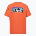 Tricou pentru bărbați Patagonia P-6 Logo coal orange 2