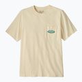 Tricou pentru bărbați Patagonia Midweight '95 Oval Logo Pocket Tee undyed natural