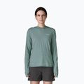 Bluză pentru femei Patagonia Capilene Cool Sun Hoody nouveau green/blue sage x-dye