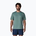 Tricou pentru bărbați Patagonia Capilene Cool Daily - Boardshort Logo blue sage/light blue sage x-dye