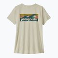 Tricou pentru femei Patagonia Capilene Cool Daily Shirt - Boardshort Logo dyno white 6