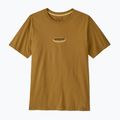 Tricou pentru bărbați Patagonia '95 Oval Logo bobcat brown/sunshine