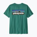 Tricou pentru bărbați Patagonia P-6 Logo gem green 5